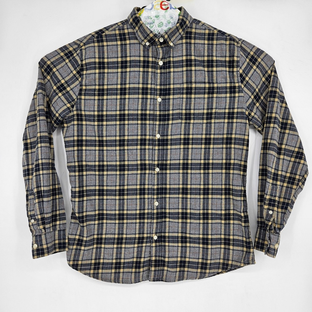 Common People Shirt Mens Large Plaid Long Sleeve Button Up Casual Preppy
